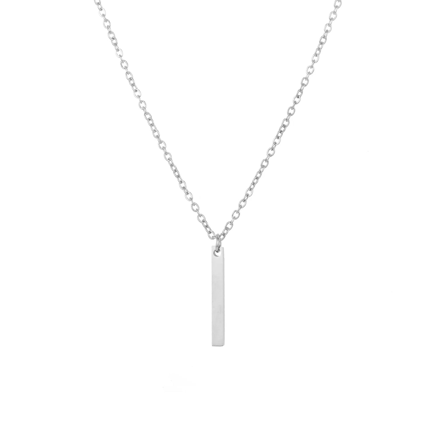 Necklace with Short Bar Pendant - Luciana