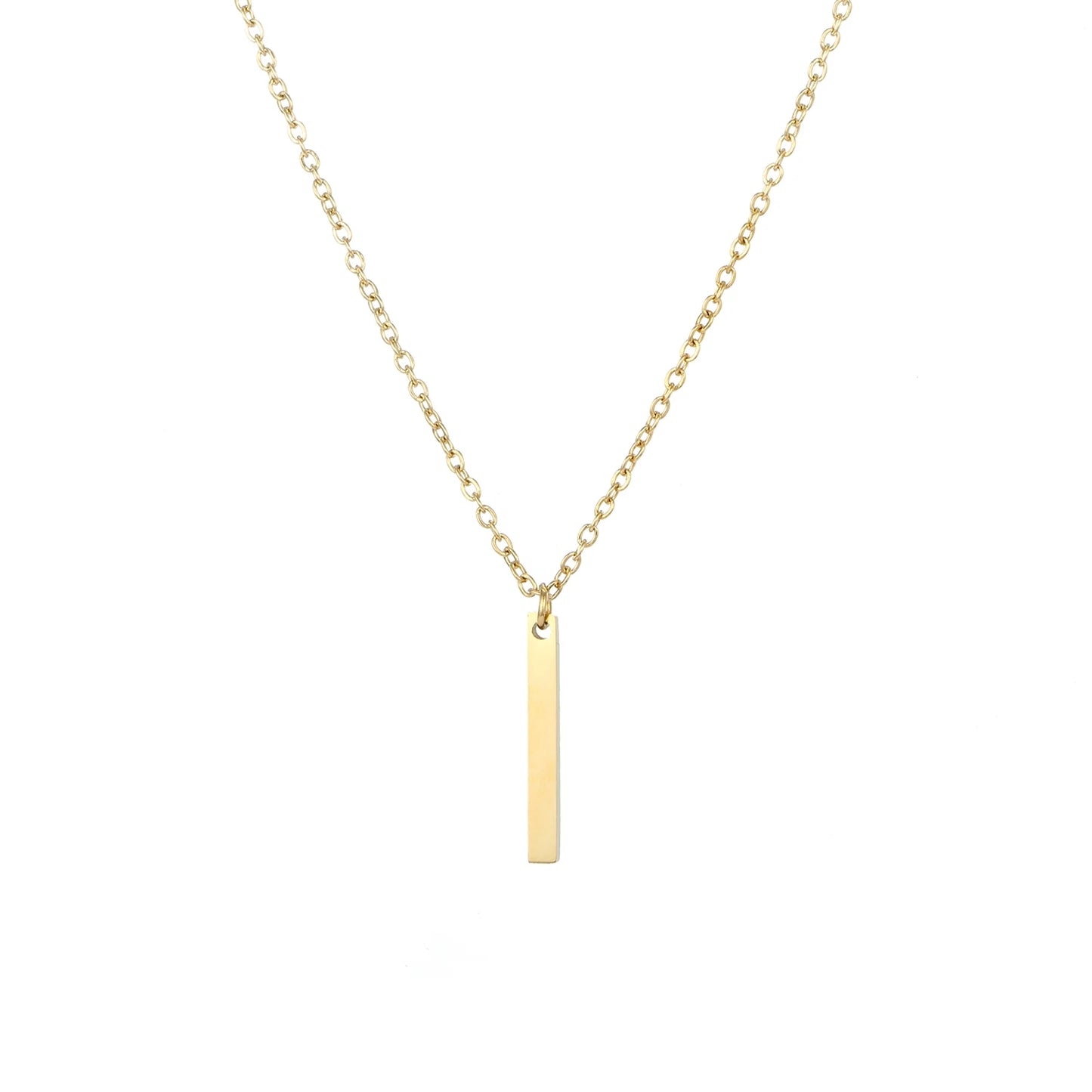 Necklace with Short Bar Pendant - Luciana