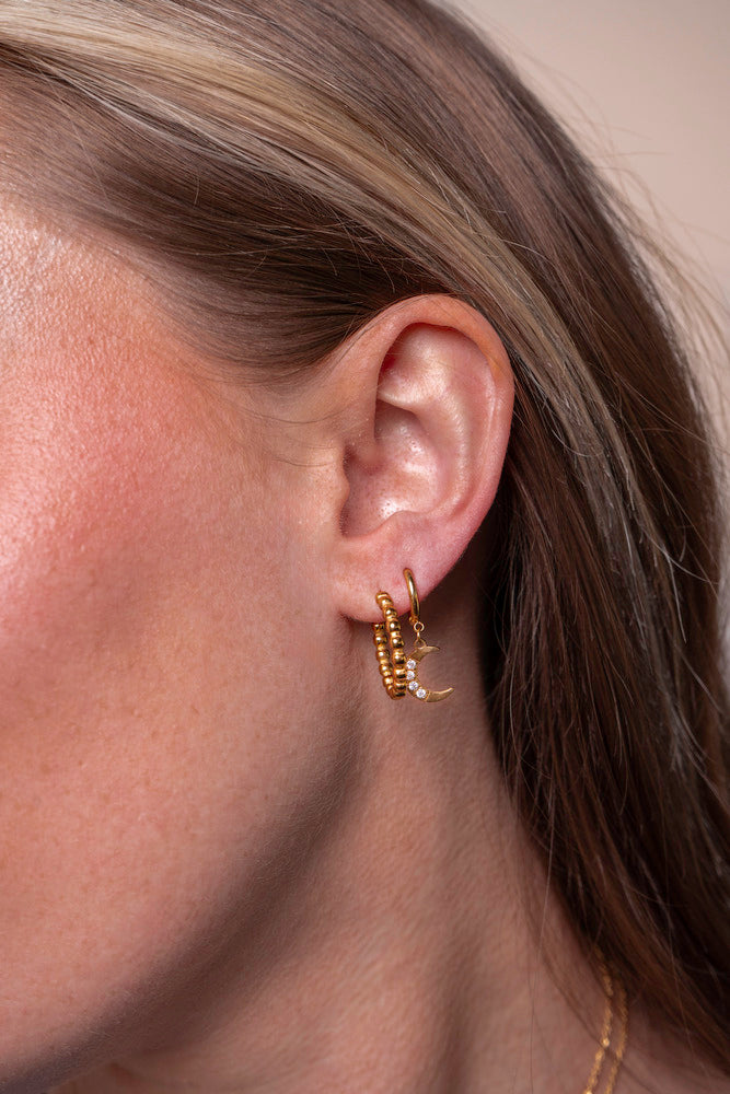 Lune et Soleil Boucles d'oreilles - Kenza