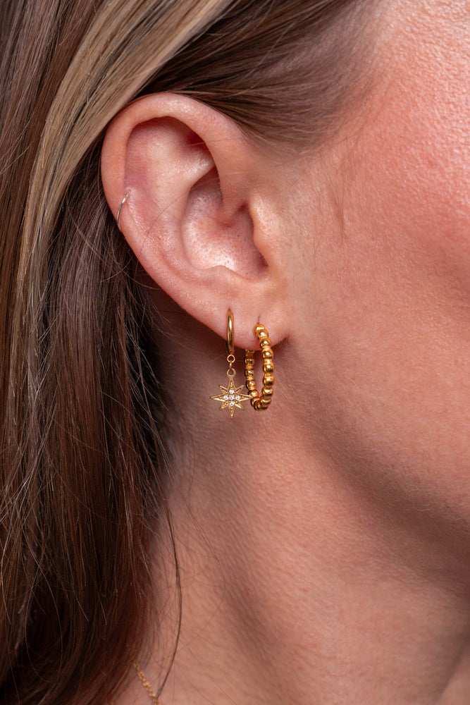 Lune et Soleil Boucles d'oreilles - Kenza