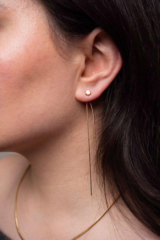 Long Earrings with Crystals - Nala