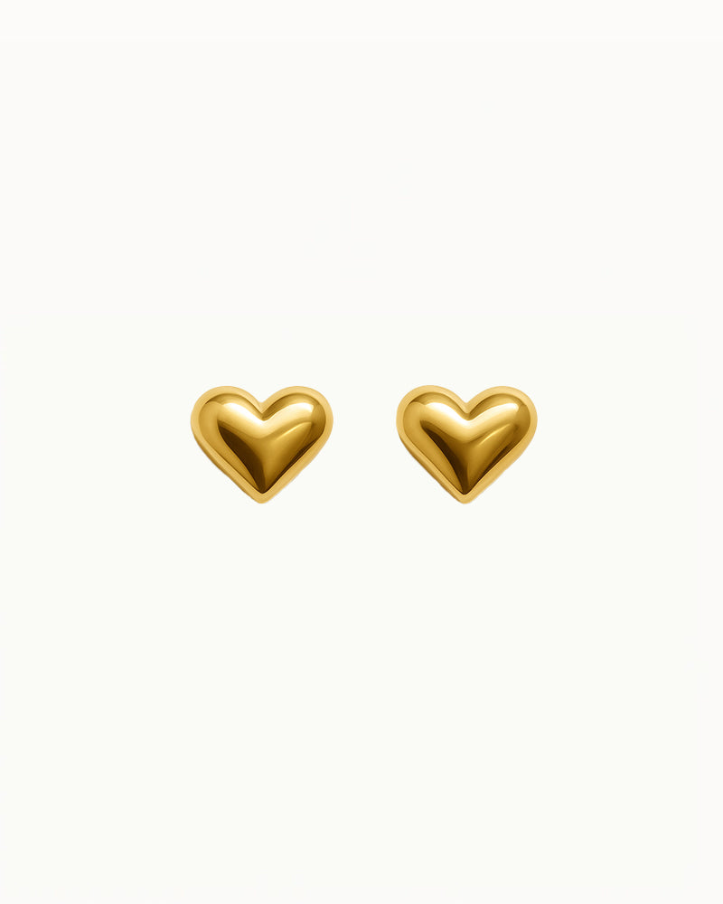 Studs with Mini Heart - Luna