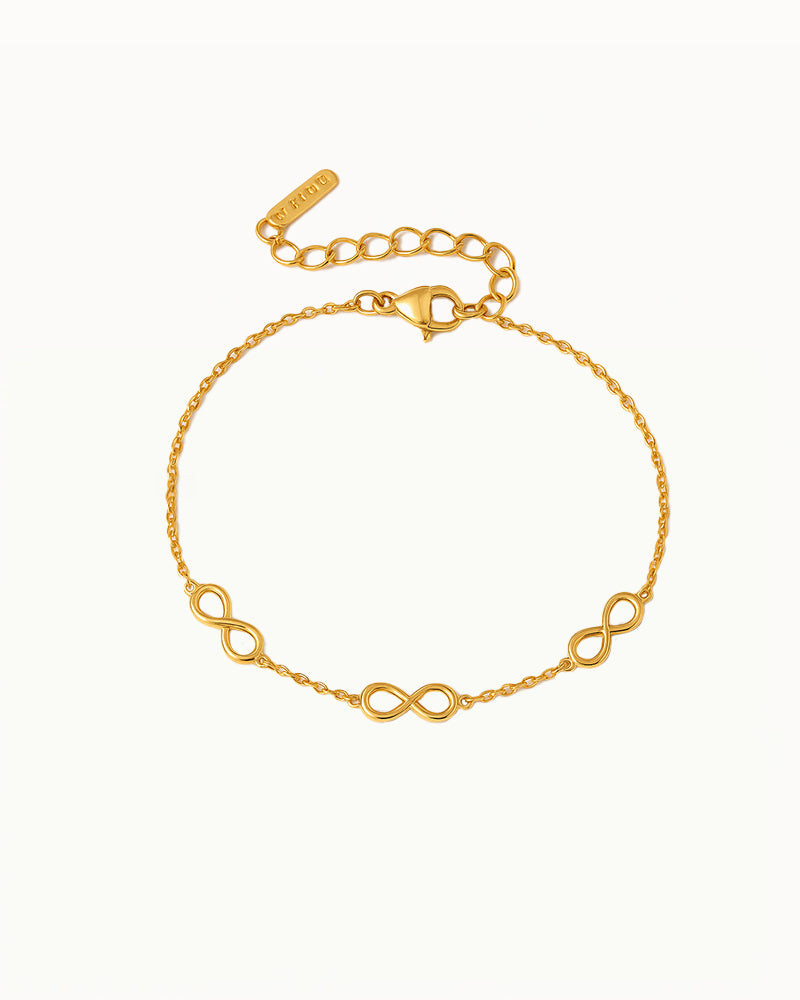 Goldenes Infinity-Armband - Bretagne