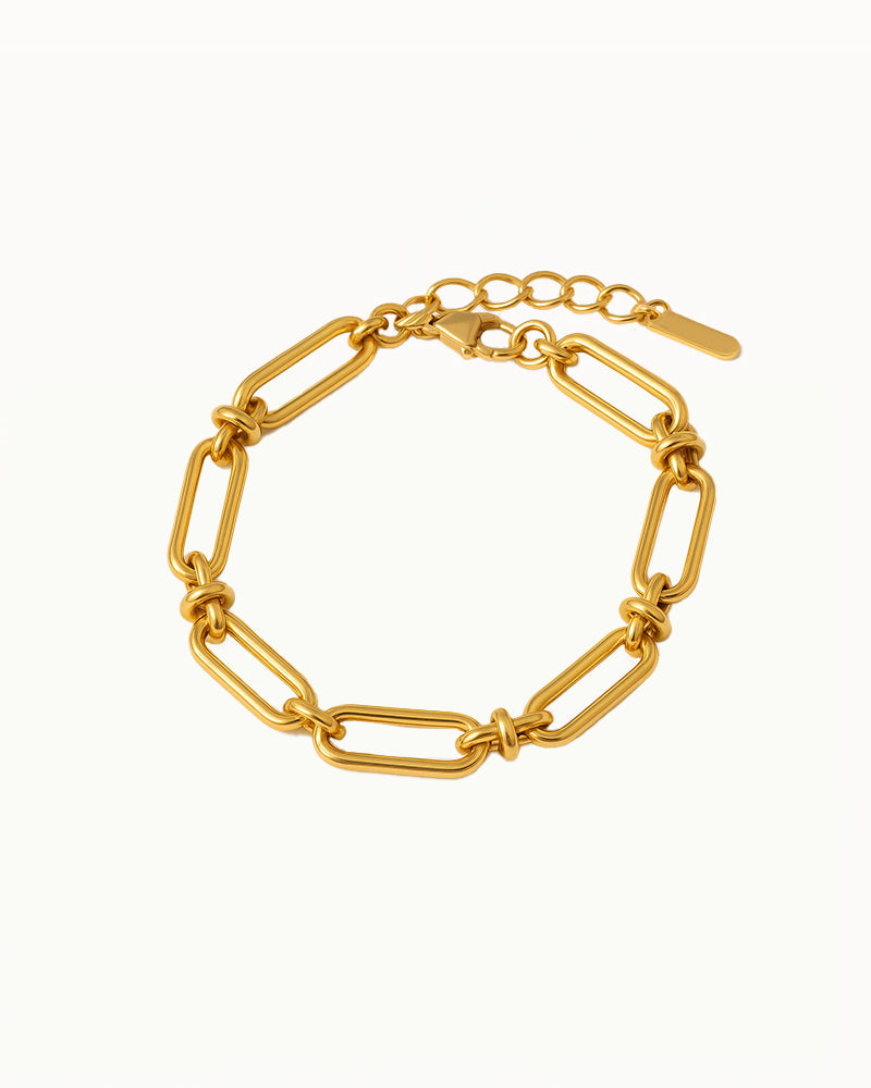 Armband mit ovalen Gliedern - Himmel