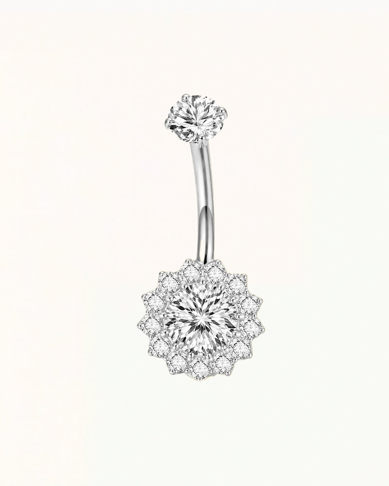 Bauchnabelpiercing mit sonnenförmigen Kristallen - Sydney