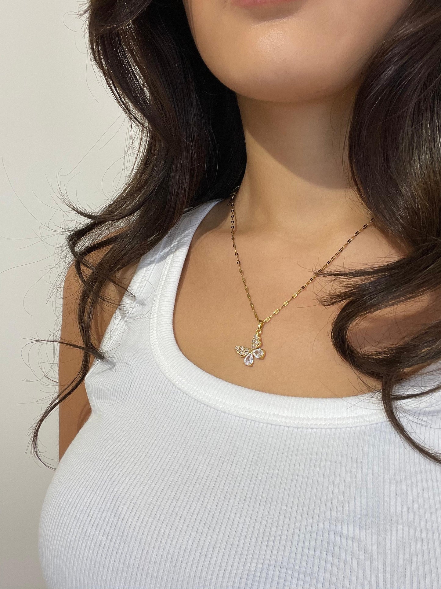 Collier Papillon en Cristal - Alexia