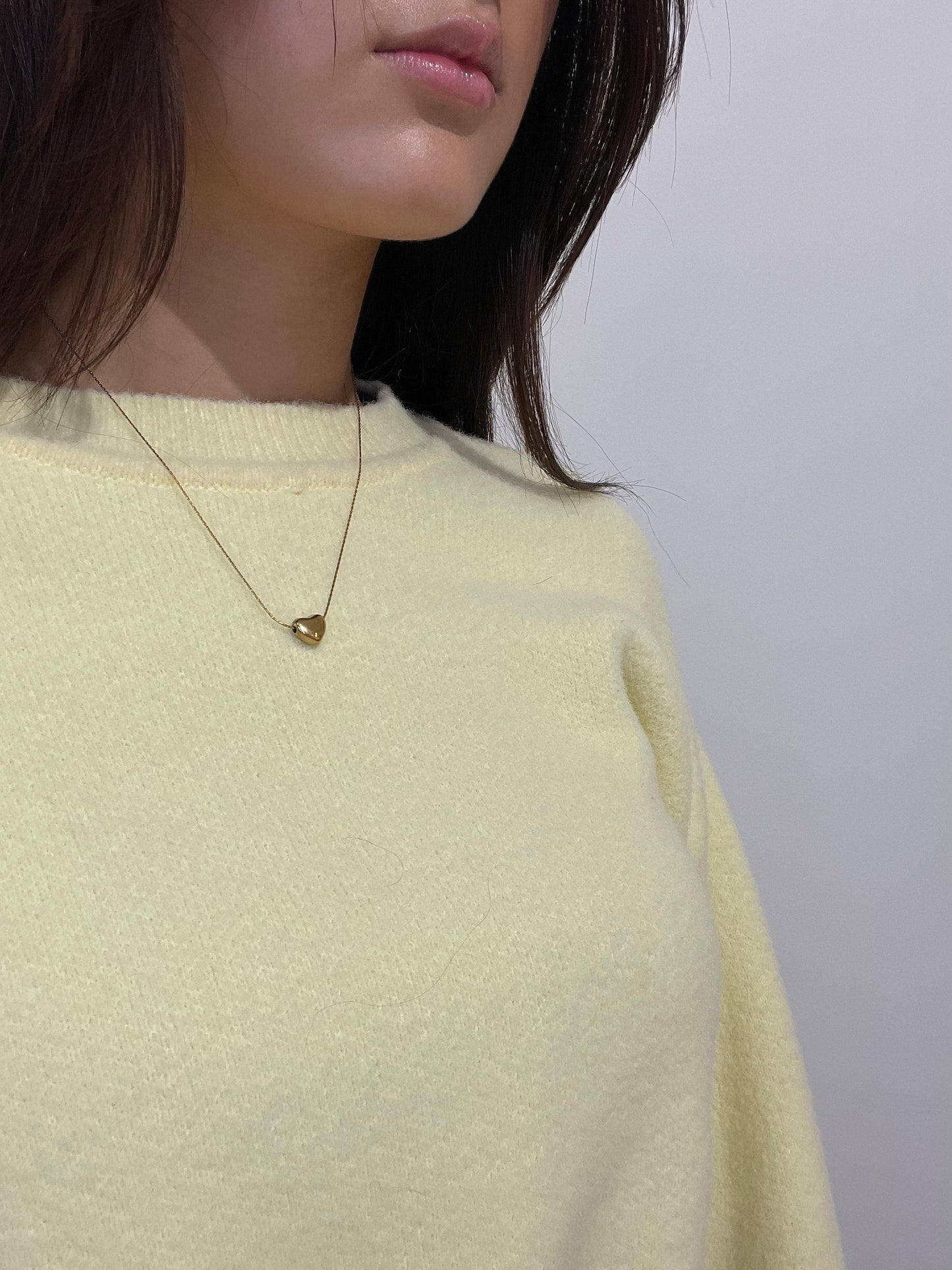 Minimalistische goldene Herzkette - Shay