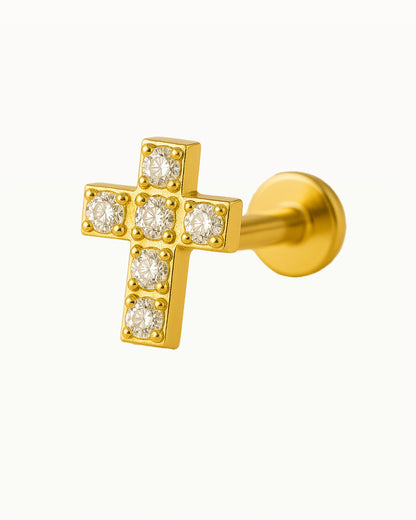 Piercing en titane avec cristaux - Esra