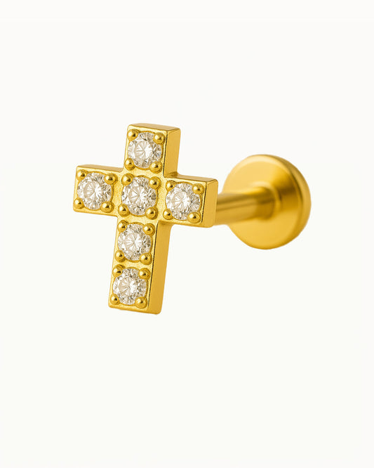 Piercing en titane avec cristaux - Esra