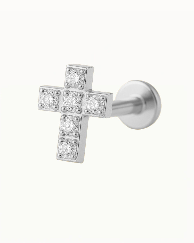 Piercing en titane avec cristaux - Esra