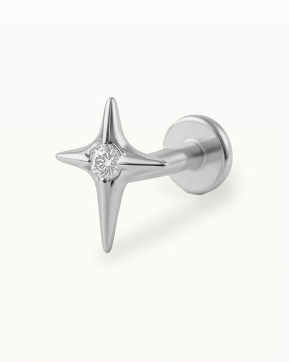 Piercing d'oreille en titane - Evelyn