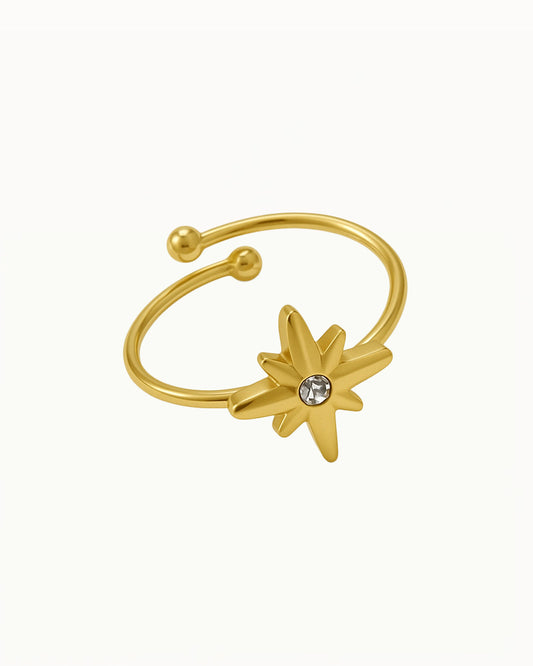 Bague avec Étoile et Diamant - Gina - R54