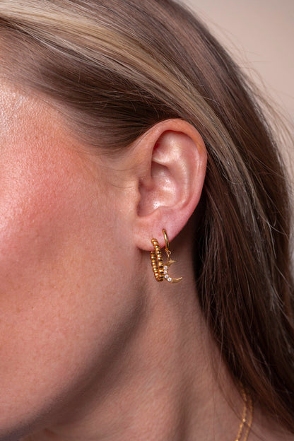 Lune et Soleil Boucles d'oreilles - Kenza