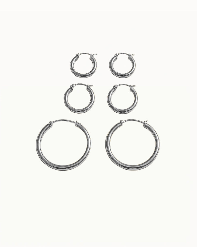 Chunky Hoop Earrings - Noelle