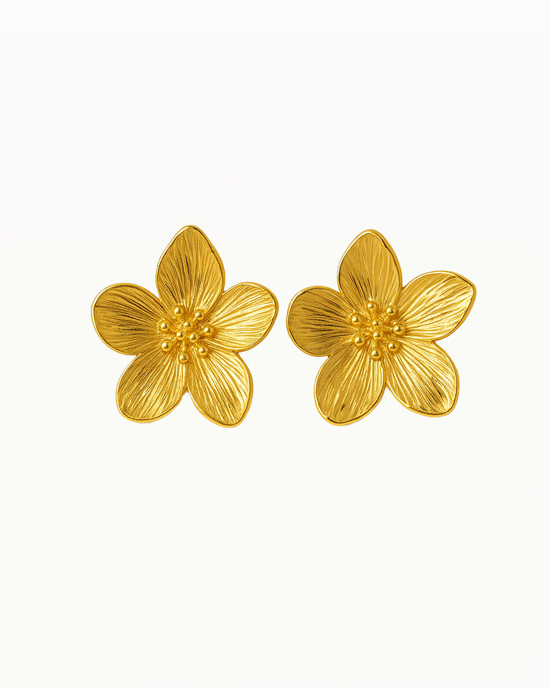 Statement Flower Earrings - Rachella