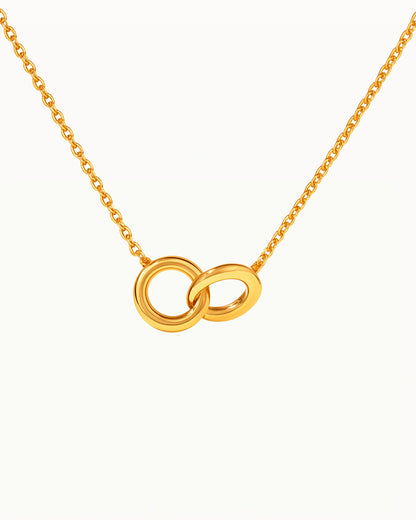 Minimalistische Gouden Infinity Ketting Ringen - Janne