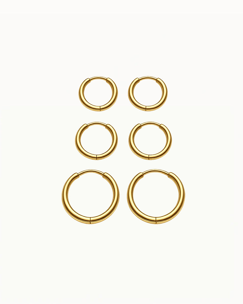 Basic Bold Earrings Small in Three Sizes - Gwen