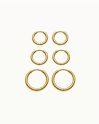 Basic Bold Earrings Small in Three Sizes - Gwen