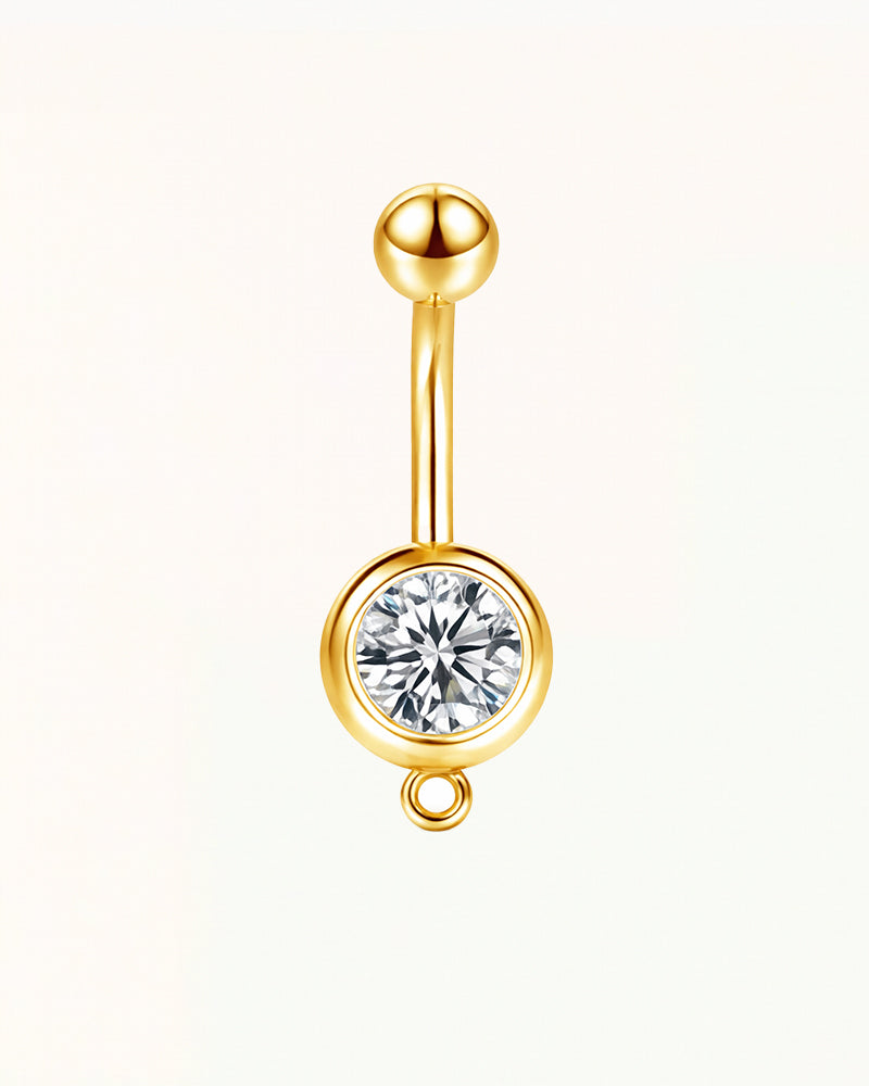 Bauchnabelpiercing mit Kristall und baumelndem Auge - Kelsey