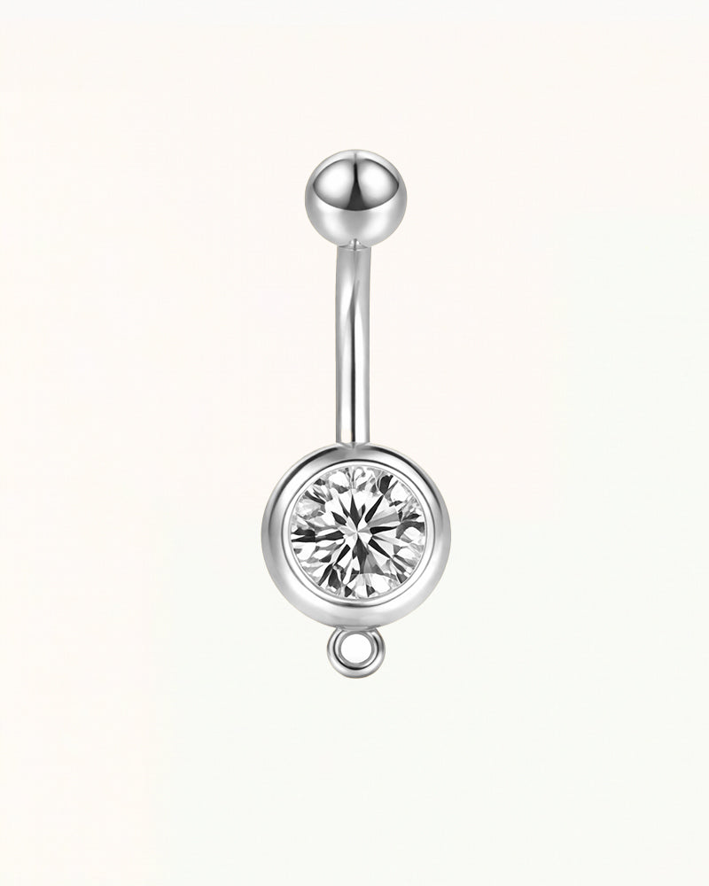 Bauchnabelpiercing mit Kristall und baumelndem Auge - Kelsey