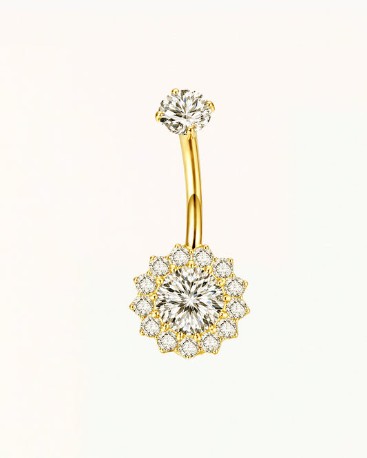 Bauchnabelpiercing mit sonnenförmigen Kristallen - Sydney