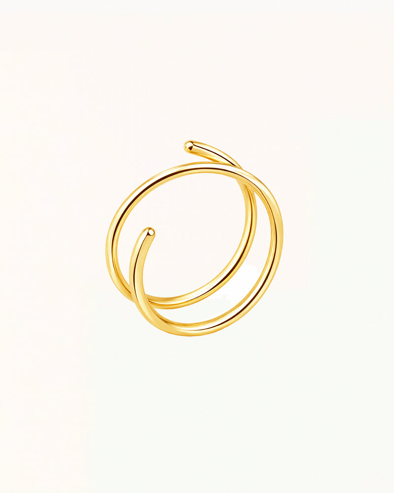 Offener Nasenpiercingring mit Doppeldesign - Neve