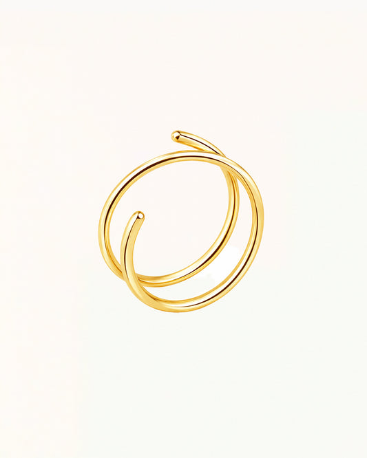 Offener Nasenpiercingring mit Doppeldesign - Neve