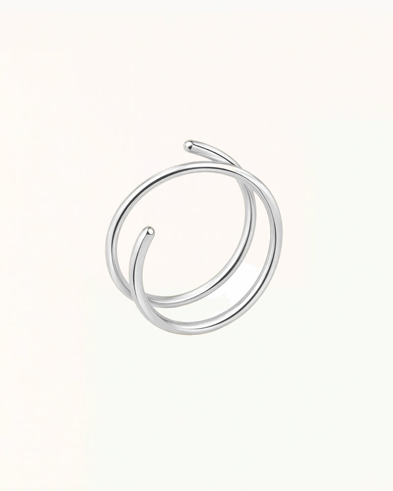 Offener Nasenpiercingring mit Doppeldesign - Neve
