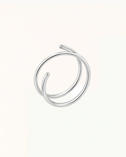 Offener Nasenpiercingring mit Doppeldesign - Neve