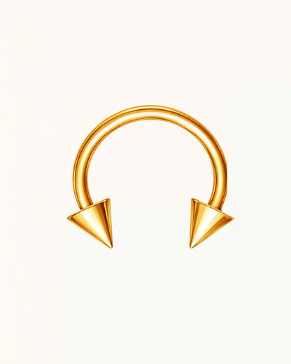 Nasenpiercing spitz zulaufend hufeisenförmig - Tarryn