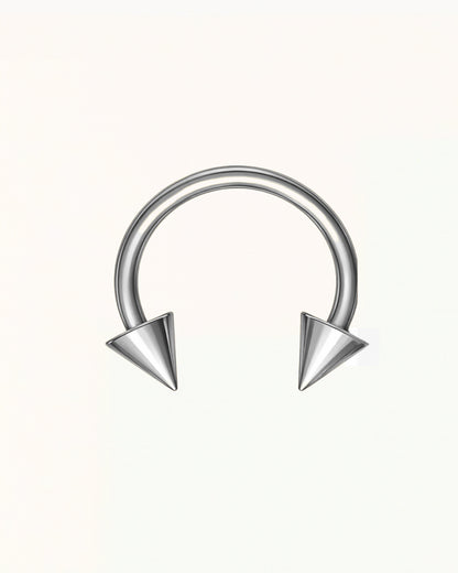 Nasenpiercing spitz zulaufend hufeisenförmig - Tarryn