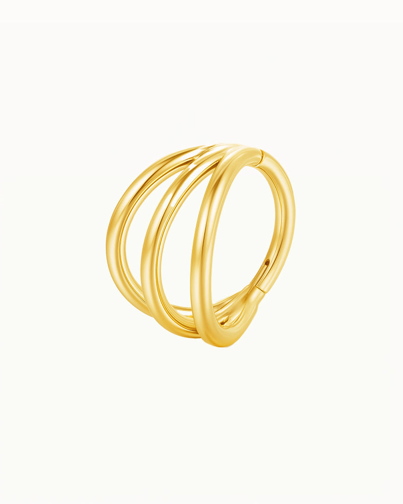 Titan Dreifach Minimalistisches Piercing - Nouria