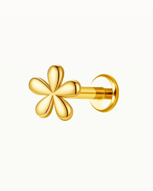 Piercing Fleur Minimaliste en Titane - Renate