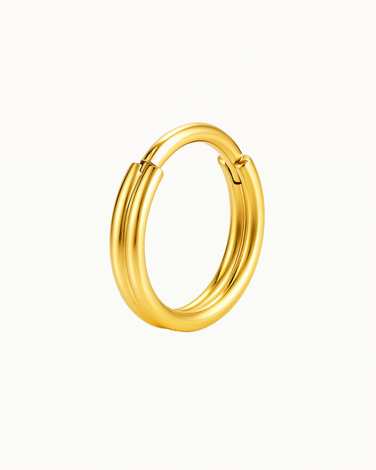 Piercing Anneau Double Minimaliste en Titane - Tamara
